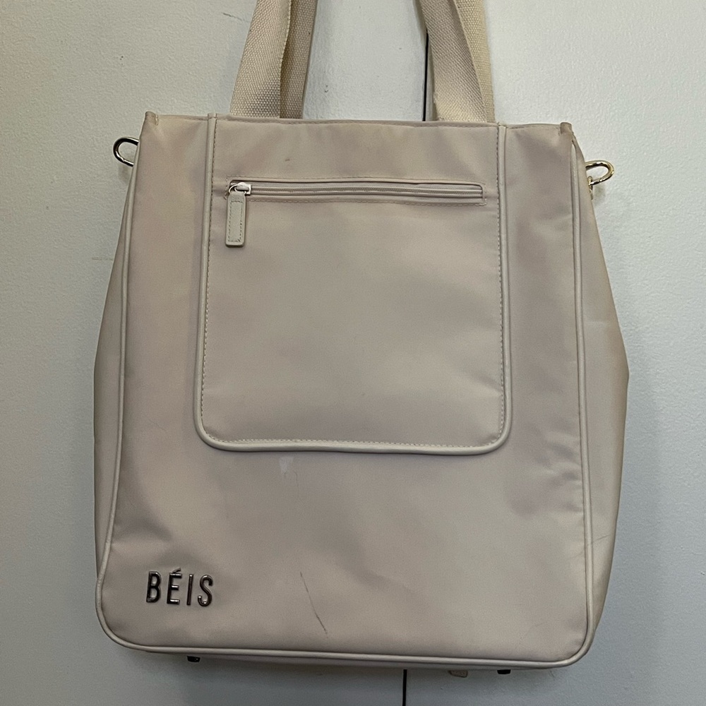 Beis North South Tote in Beige